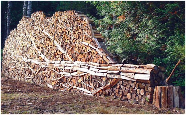 Красивые поленницы