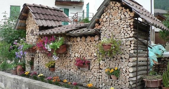 Красивые поленницы